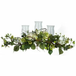 Budget 💯 Nearly Natural Silk Hydrangea Triple Candleabrum Centerpiece Cream 🔔 -Nearly Natural Sales unnamed file 1002