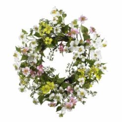 Cheap 😍 Nearly Natural 20" 🐕 Dogwood Wreath ✨