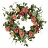 Budget 🛒 Nearly Natural 20" Rose Wreath 🥰 -Nearly Natural Sales unnamed file 1028