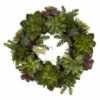 Hot Sale ✨ Nearly Natural 20" Succulent Wreath ✨ 1 Hot Sale ✨ Nearly Natural 20" Succulent Wreath ✨ -Nearly Natural Sales unnamed file 1029