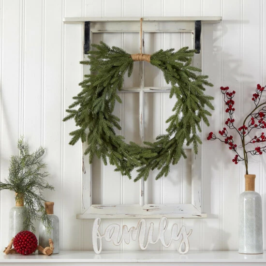 Flash Sale β€οΈ Nearly Natural 24 In. Holiday π Christmas Pre-lit Cascading Pine Wreath π₯° 5 Flash Sale β€οΈ Nearly Natural 24 In. Holiday π Christmas Pre-lit Cascading Pine Wreath π₯° - Image 3