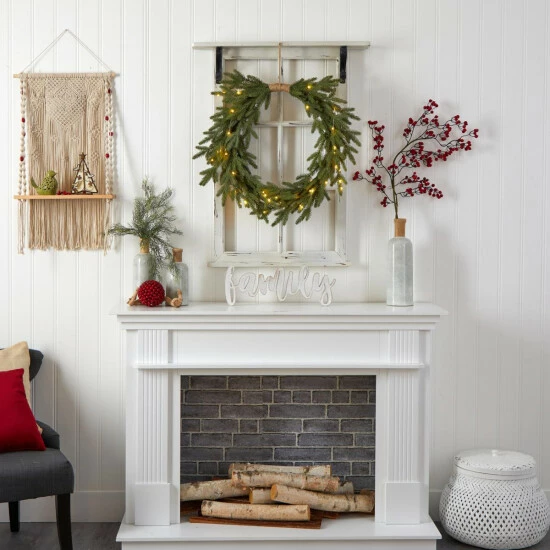 Flash Sale β€οΈ Nearly Natural 24 In. Holiday π Christmas Pre-lit Cascading Pine Wreath π₯° 7 Flash Sale β€οΈ Nearly Natural 24 In. Holiday π Christmas Pre-lit Cascading Pine Wreath π₯° - Image 5