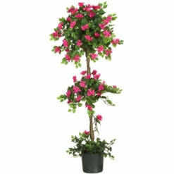 Hot Sale 🔔 Nearly Natural 5' Mini Bougainvillea Topiary Silk Tree 👏