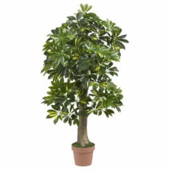 Deals 🌟 Nearly Natural 4' Schefflera Silk Tree Real Touch 🤩