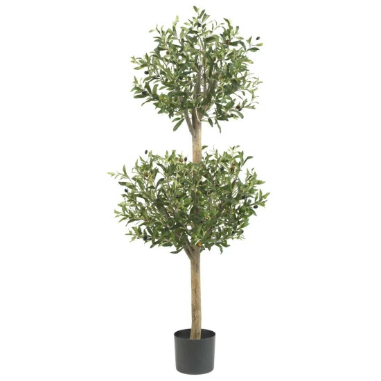 Discount π Nearly Natural 4.5' Olive Double Topiary Silk Tree π€© 3 Discount π Nearly Natural 4.5' Olive Double Topiary Silk Tree π€©