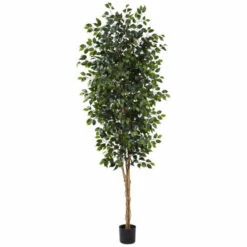 Discount 👍 Nearly Natural 8 Ft. Ficus Silk Tree ✔️