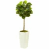 Best Sale 😍 Nearly Natural 4.5 Ft. Fiddle Leaf Fig Tree In White Planter 👏 -Nearly Natural Sales unnamed file 1102