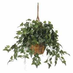 Budget 👏 Nearly Natural English Ivy Hanging Basket Silk Plant ✔️