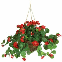 Wholesale 🔥 Nearly Natural Geranium Hanging Basket Silk Plant Pink 🥰 -Nearly Natural Sales unnamed file 1118