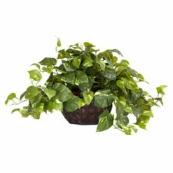 Brand new ⌛ Nearly Natural Pothos With Decorative Vase Silk Plant 👍