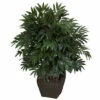 Flash Sale ✨ Nearly Natural Double Bamboo Palm With Decorative Planter Silk Plant 🥰 -Nearly Natural Sales unnamed file 1136