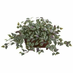 Brand new 🧨 Nearly Natural Wandering Jew Artificial Plant In Decorative Planter 🧨