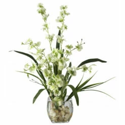 Coupon 🛒 Nearly Natural Dancing Lady Orchid Silk Flower Arrangement 🧨