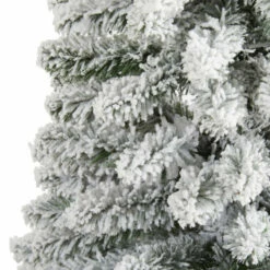 Flash Sale 🌟 Nearly Natural 6 Ft. Flocked Pencil Artificial 🎁 Christmas Tree 💯 -Nearly Natural Sales unnamed file 1170