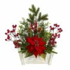 Best reviews of ⌛ Nearly Natural 18 In. Poinsettia, Succulent And Berries In Planter 🔥 -Nearly Natural Sales unnamed file 1197