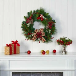 Cheap π Nearly Natural 24 In. π Christmas Artificial Wreath With Ornaments π 6 Cheap π Nearly Natural 24 In. π Christmas Artificial Wreath With Ornaments π -Nearly Natural Sales unnamed file 1241