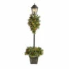 Promo ⌛ Nearly Natural 5 Ft. Pre-lit Decorated Lamp Post With 50 LED Lights 🎉 -Nearly Natural Sales unnamed file 1264