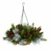 Flash Sale 🔔 Nearly Natural 24 In. Holiday Pre Lit Berries ❄ Christmas Hanging Basket 🔔 -Nearly Natural Sales unnamed file 1274