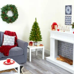 Cheapest 🌟 Nearly Natural 3 Ft. Providence Pine 🔔 Christmas Tree 🤩 -Nearly Natural Sales unnamed file 1290