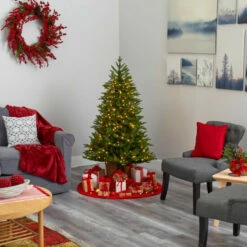 Buy 🎉 Nearly Natural 5 Ft. Cambridge Fir 🔔 Christmas Tree With 300 LED Lights 🎁 -Nearly Natural Sales unnamed file 1318