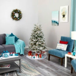 Top 10 🔔 Nearly Natural 5 Ft. Flocked 🎅 Christmas Tree With 300 LED Lights ✔️ -Nearly Natural Sales unnamed file 1349