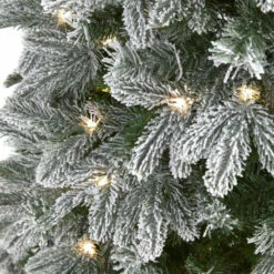 Top 10 🔔 Nearly Natural 5 Ft. Flocked 🎅 Christmas Tree With 300 LED Lights ✔️ -Nearly Natural Sales unnamed file 1350