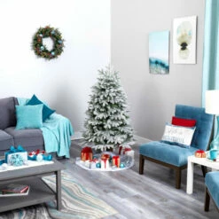 Top 10 🔔 Nearly Natural 5 Ft. Flocked 🎅 Christmas Tree With 300 LED Lights ✔️ -Nearly Natural Sales unnamed file 1351