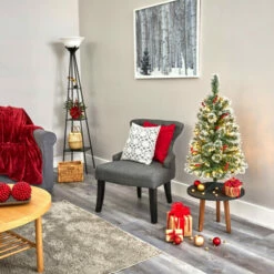 Flash Sale 🎉 Nearly Natural 3 Ft. Frosted Swiss Pine ❄ Christmas Tree With 50 Lights 🎁 -Nearly Natural Sales unnamed file 1363