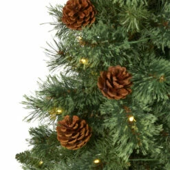 Buy 🎁 Nearly Natural 3 Ft. White Mountain Pine 🎅 Christmas Tree With 50 Lights ⌛ -Nearly Natural Sales unnamed file 1372
