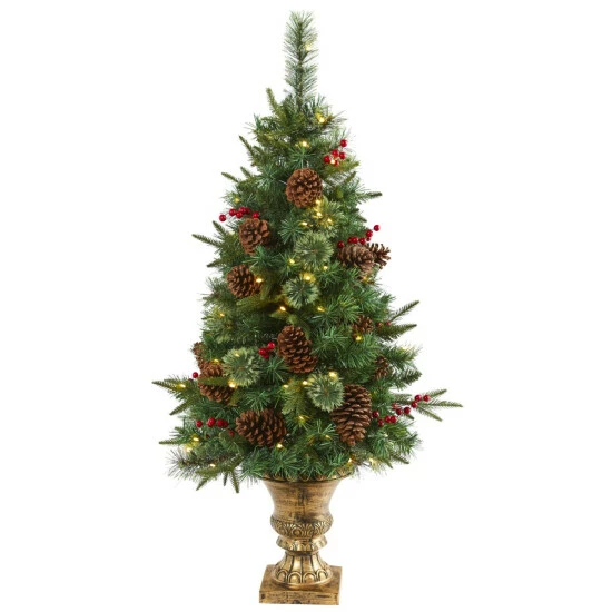 New β Nearly Natural 4 Ft. Pine Artificial π Christmas Tree In Urn π― 3 New β Nearly Natural 4 Ft. Pine Artificial π Christmas Tree In Urn π―