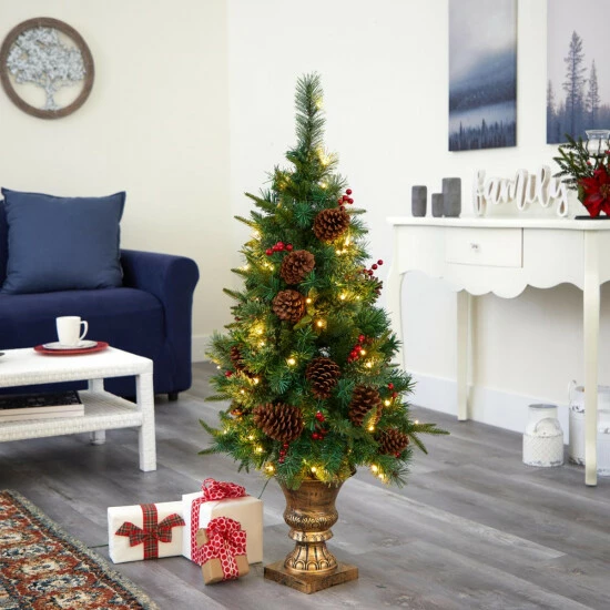 New β Nearly Natural 4 Ft. Pine Artificial π Christmas Tree In Urn π― 6 New β Nearly Natural 4 Ft. Pine Artificial π Christmas Tree In Urn π― - Image 4