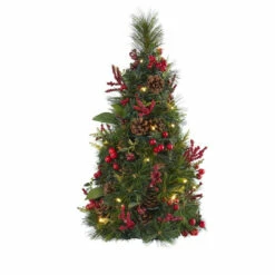 Best reviews of 😍 Nearly Natural 2 Ft. Mixed Berry 🎅 Christmas Tree With 35 LED Lights 🌟 -Nearly Natural Sales unnamed file 1418