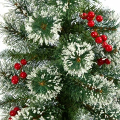 Brand new 🛒 Nearly Natural 50 In. Frosted Pine 🎅 Christmas Tree With 100 Lights 😀 -Nearly Natural Sales unnamed file 1428