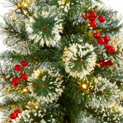 Brand new 🛒 Nearly Natural 50 In. Frosted Pine 🎅 Christmas Tree With 100 Lights 😀 -Nearly Natural Sales unnamed file 1430