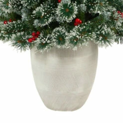 Brand new 🛒 Nearly Natural 50 In. Frosted Pine 🎅 Christmas Tree With 100 Lights 😀 -Nearly Natural Sales unnamed file 1431