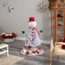 Brand new 😍 Nearly Natural 4 Ft. Snowman Artificial 🎁 Christmas Tree 🛒 -Nearly Natural Sales unnamed file 1445