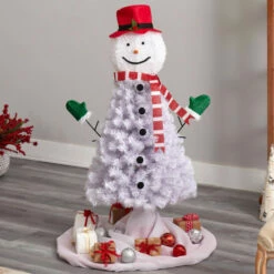 Brand new 😍 Nearly Natural 4 Ft. Snowman Artificial 🎁 Christmas Tree 🛒 -Nearly Natural Sales unnamed file 1446