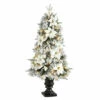 New 🌟 Nearly Natural 4 Ft. Flocked Artificial 🎄 Christmas Tree With 100 Lights 💯 -Nearly Natural Sales unnamed file 1448