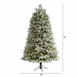 Coupon 🤩 Nearly Natural 6’ Flocked Colorado Mountain Fir 🎄 Christmas Tree With 500 Lights 🔥 -Nearly Natural Sales unnamed file 147