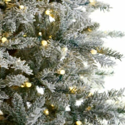 Buy 😀 Nearly Natural 8.5 Ft. Slim Flocked Spruce Tree With 500 LED Lights 👏 -Nearly Natural Sales unnamed file 1471