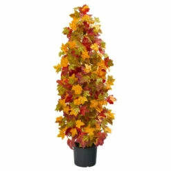 Best Sale 👍 Nearly Natural 39 In. Autumn Maple Artificial Tree 😀