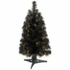 Best Pirce 👏 Nearly Natural 2’ Black ❄ Christmas Tree With 35 LED Lights 👍 -Nearly Natural Sales unnamed file 151