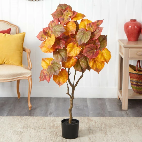 Discount βοΈ Nearly Natural 4 Ft. Autumn Umbrella Ficus Fall Artificial Tree π 4 Discount βοΈ Nearly Natural 4 Ft. Autumn Umbrella Ficus Fall Artificial Tree π - Image 2