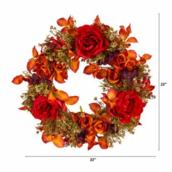 Wholesale π Nearly Natural 22 In. Rose And Peony Artificial Wreath π 7 Wholesale π Nearly Natural 22 In. Rose And Peony Artificial Wreath π -Nearly Natural Sales unnamed file 1535
