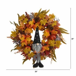 Deals 🎁 Nearly Natural 28 In. Harvest Fall Gmone Artificial Autumn Wreath 😉 -Nearly Natural Sales unnamed file 1547