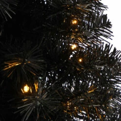 Best Pirce 👏 Nearly Natural 2’ Black ❄ Christmas Tree With 35 LED Lights 👍 -Nearly Natural Sales unnamed file 155