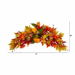 Deals 😍 Nearly Natural 38 In. Autumn Maple Leaf Berry Artificial Swag 😉 -Nearly Natural Sales unnamed file 1565