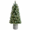 Cheap ❤️ Nearly Natural 4.5’ Pine Artificial 🎄 Christmas Tree In Stone Planter 🧨 -Nearly Natural Sales unnamed file 1569