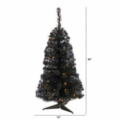 Deals 💯 Nearly Natural 3’ Black 🎄 Christmas Tree With 50 LED Lights 🌟 -Nearly Natural Sales unnamed file 157