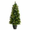 Buy 👍 Nearly Natural 4.5’ Oregon Pine Artificial 🎁 Christmas Tree In Planter ⌛ -Nearly Natural Sales unnamed file 1572